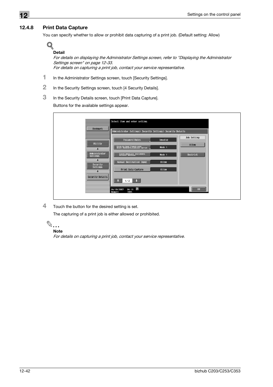 8 print data capture, Print data capture -42 | Konica Minolta BIZHUB C203 User Manual | Page 224 / 278