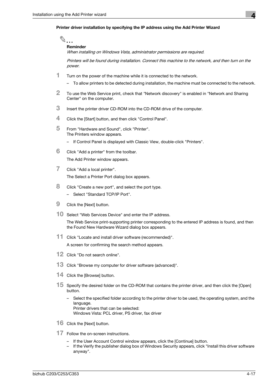 Konica Minolta BIZHUB C203 User Manual | Page 49 / 278