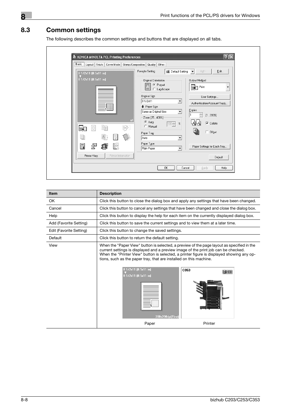 3 common settings, Common settings -8 | Konica Minolta BIZHUB C203 User Manual | Page 90 / 278