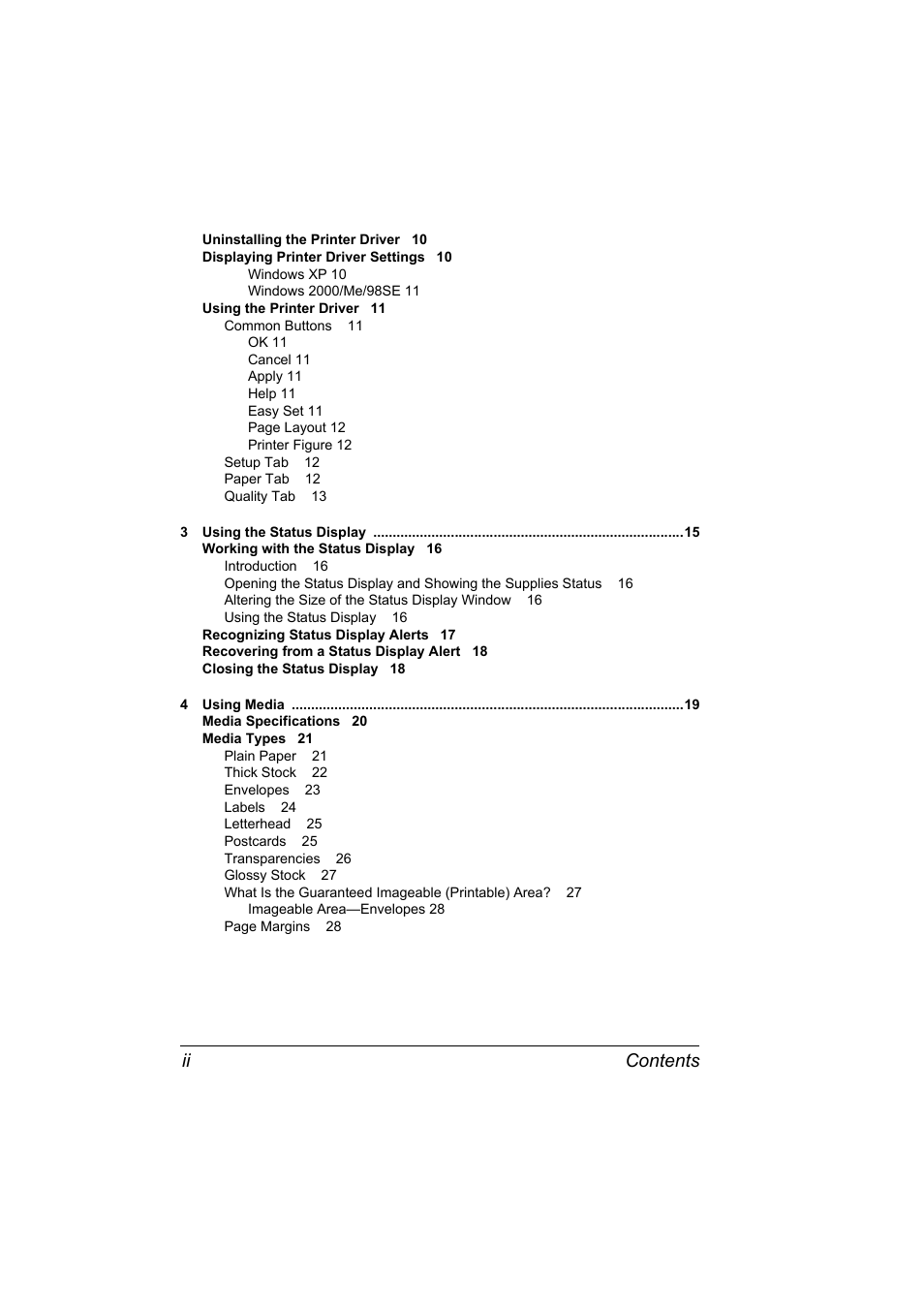 Contents ii | Konica Minolta 4139-7733-01A User Manual | Page 4 / 96
