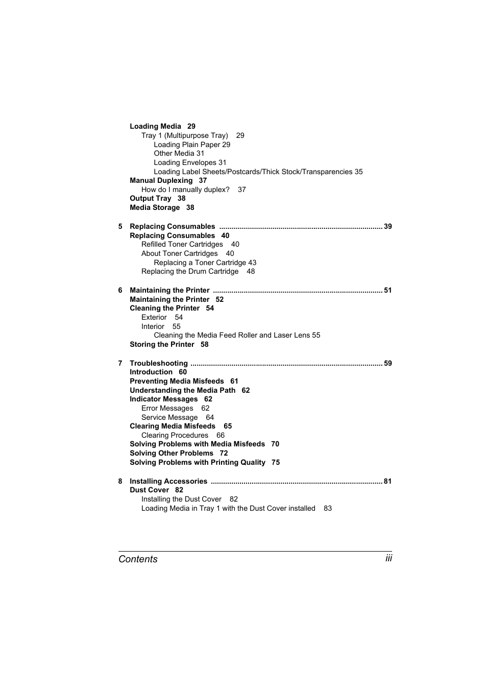 Contents iii | Konica Minolta 4139-7733-01A User Manual | Page 5 / 96