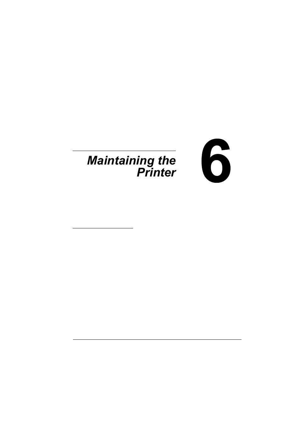 Maintaining the printer, 6 maintaining the printer | Konica Minolta 4139-7733-01A User Manual | Page 57 / 96