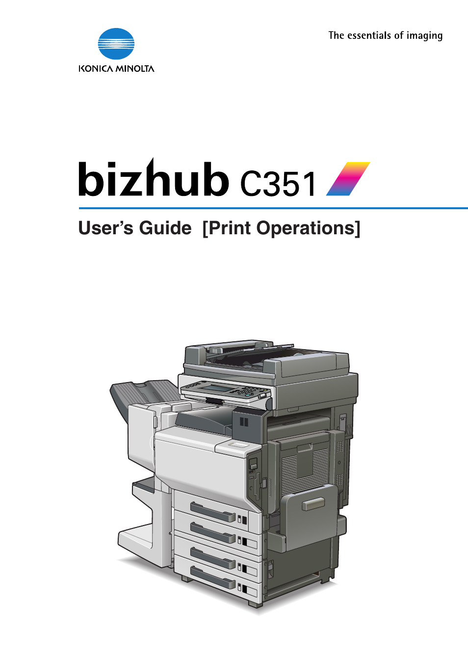 Konica Minolta BIZHUP C351 User Manual | 318 pages