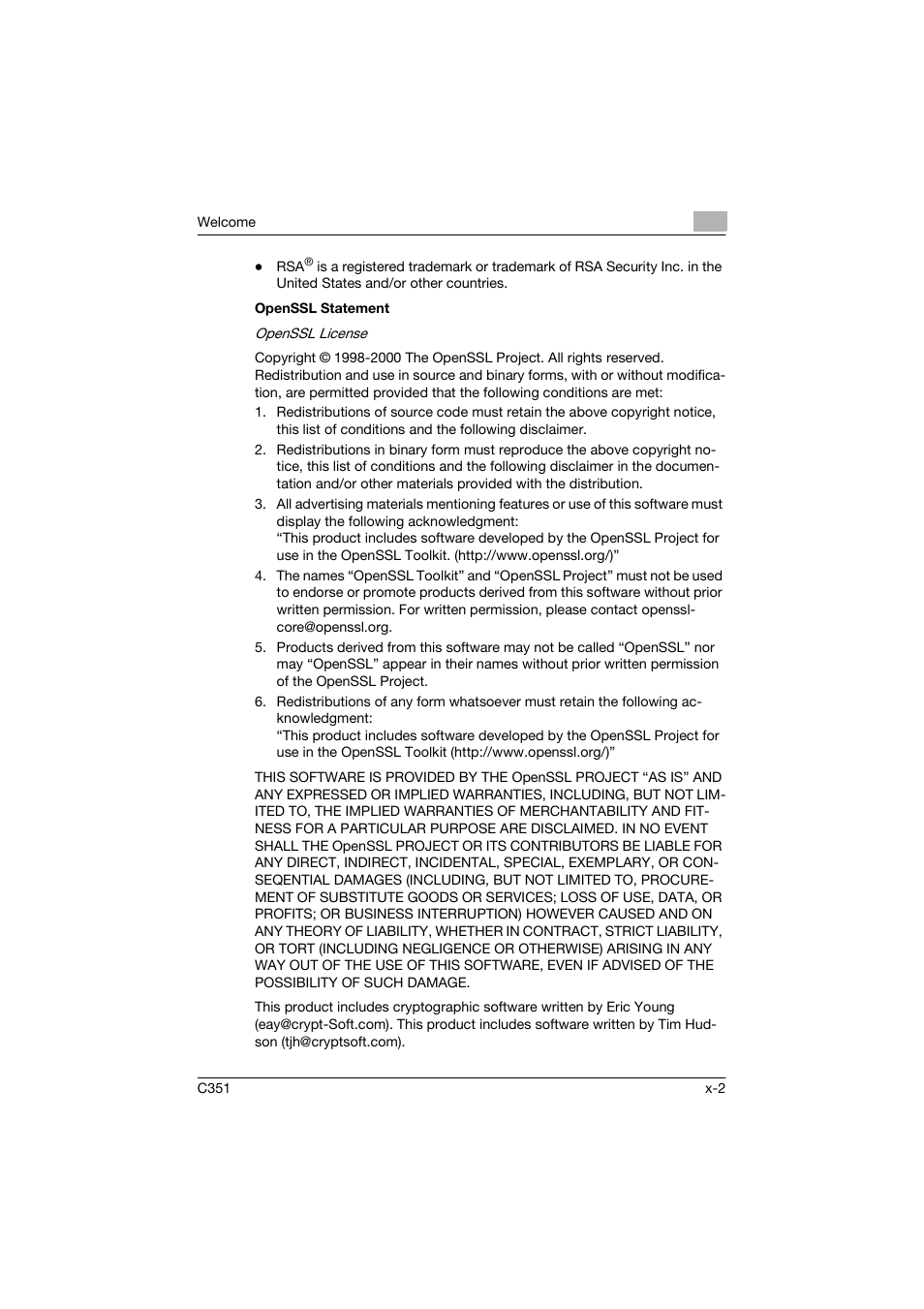 Konica Minolta BIZHUP C351 User Manual | Page 3 / 318