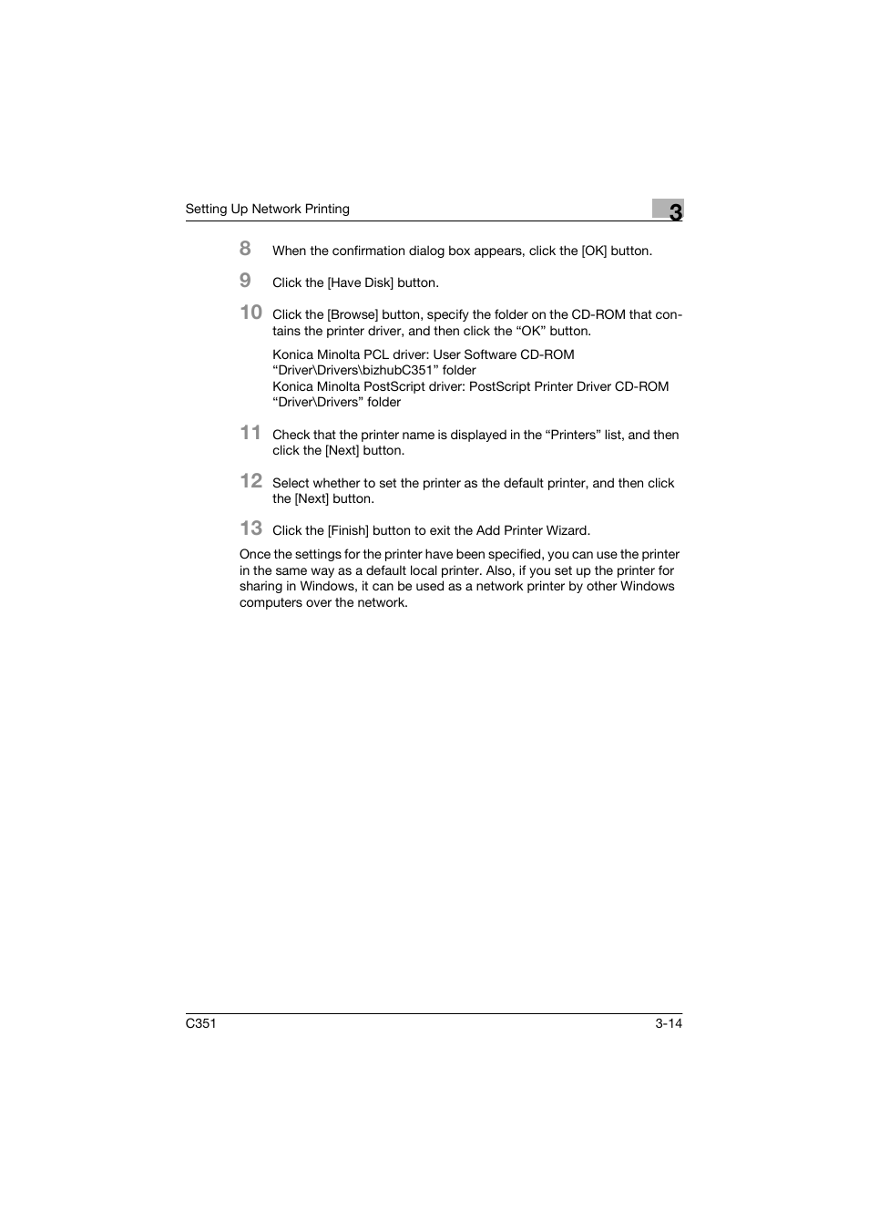 Konica Minolta BIZHUP C351 User Manual | Page 67 / 318