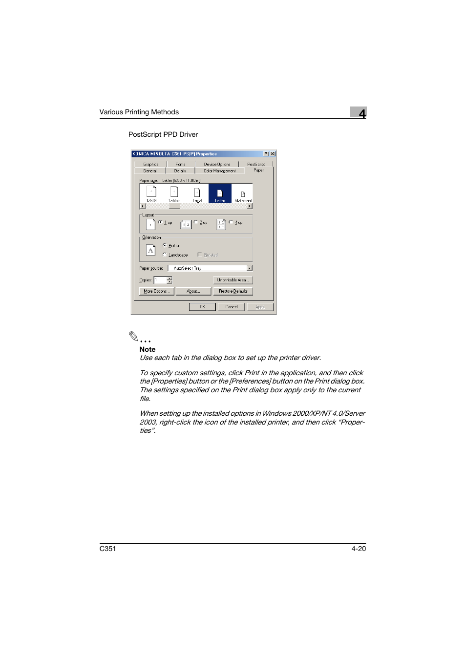Konica Minolta BIZHUP C351 User Manual | Page 99 / 318