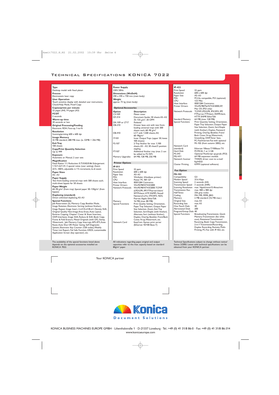 Konica Minolta 7022 User Manual | Page 3 / 4