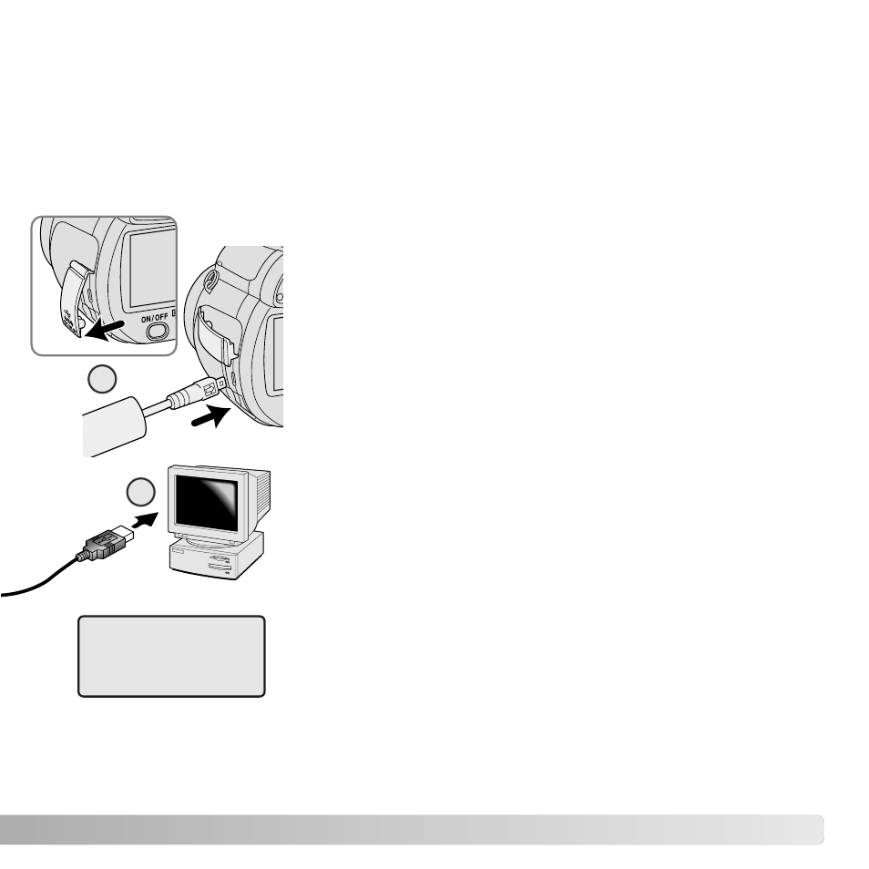 Connecting the camera to a computer | Konica Minolta DiMAGE Z6 User Manual | Page 101 / 132