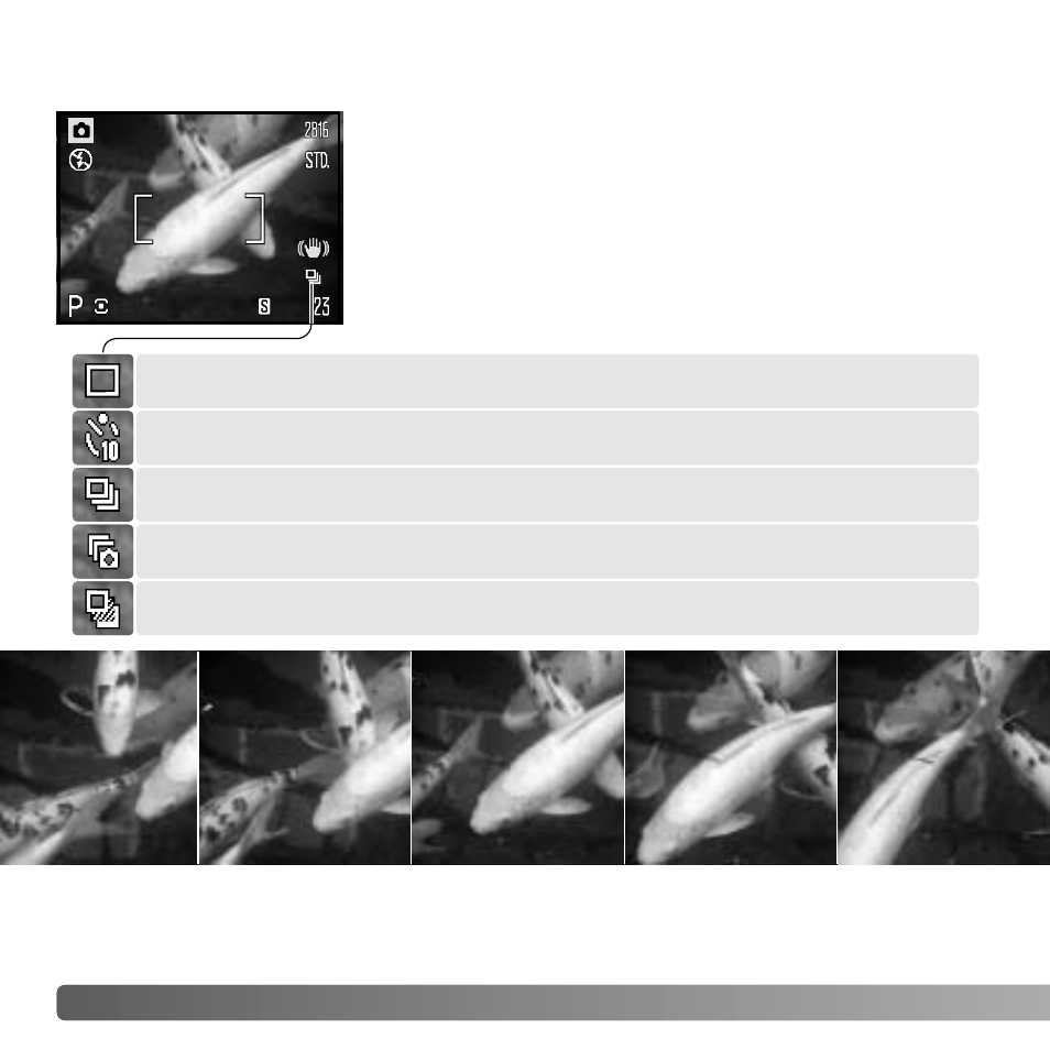 Drive modes | Konica Minolta DiMAGE Z6 User Manual | Page 46 / 132