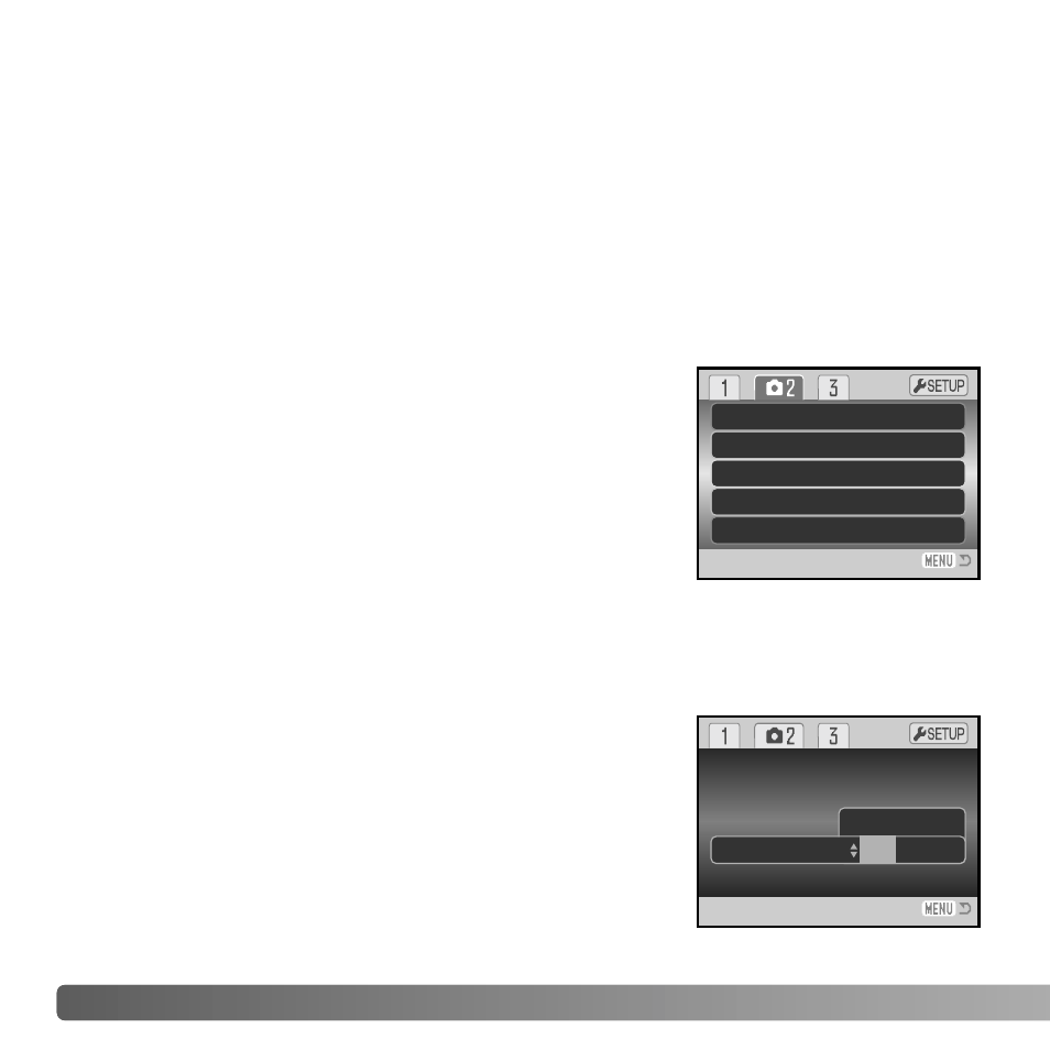 Full-time af, Flash mode, Flash compensation | Konica Minolta DiMAGE Z6 User Manual | Page 62 / 132
