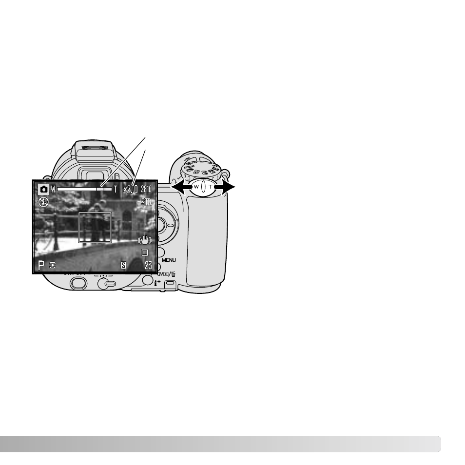 Self-timer delay, Digital zoom | Konica Minolta DiMAGE Z6 User Manual | Page 99 / 132
