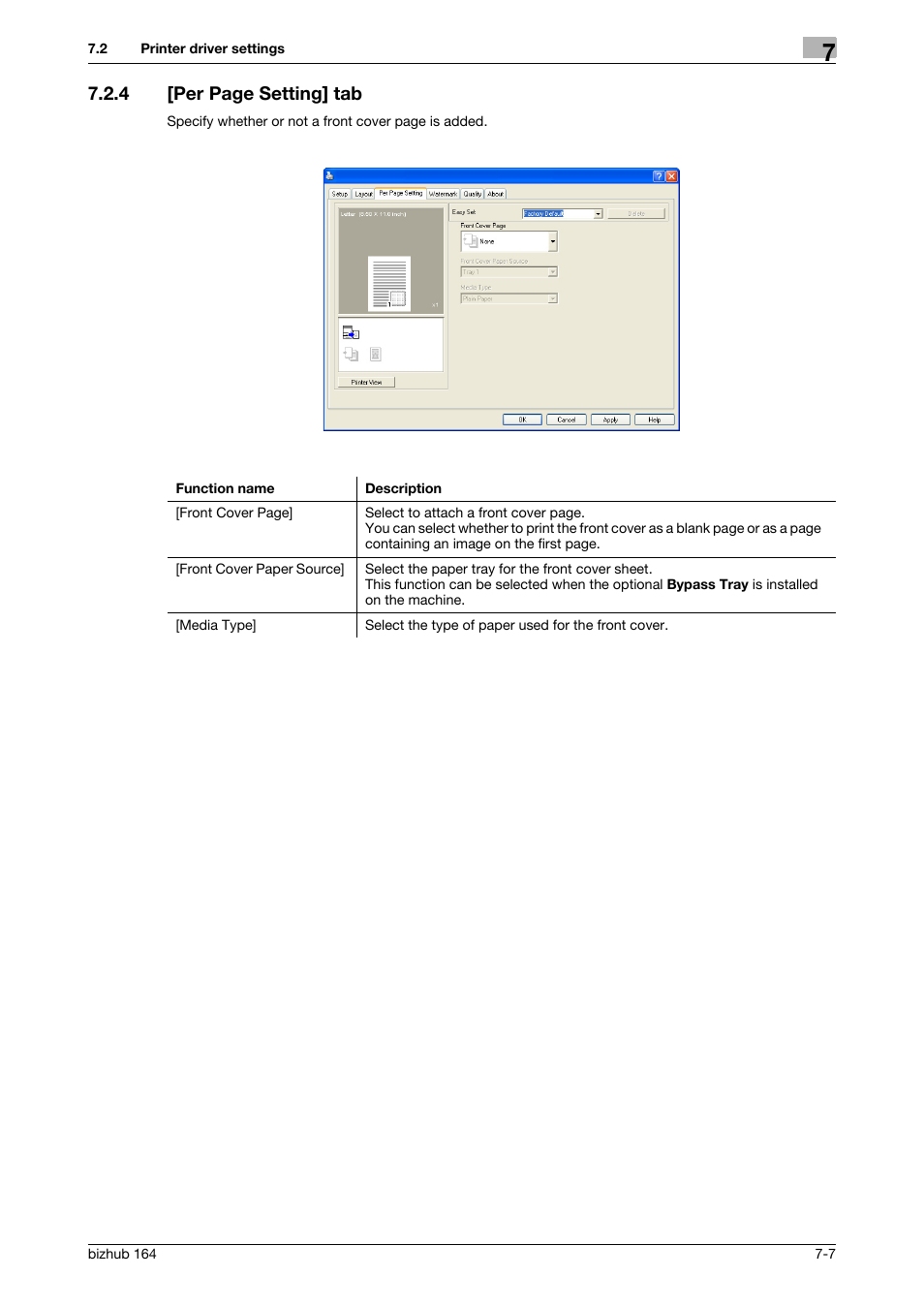 4 [per page setting] tab | Konica Minolta BIZHUB 164 User Manual | Page 79 / 138