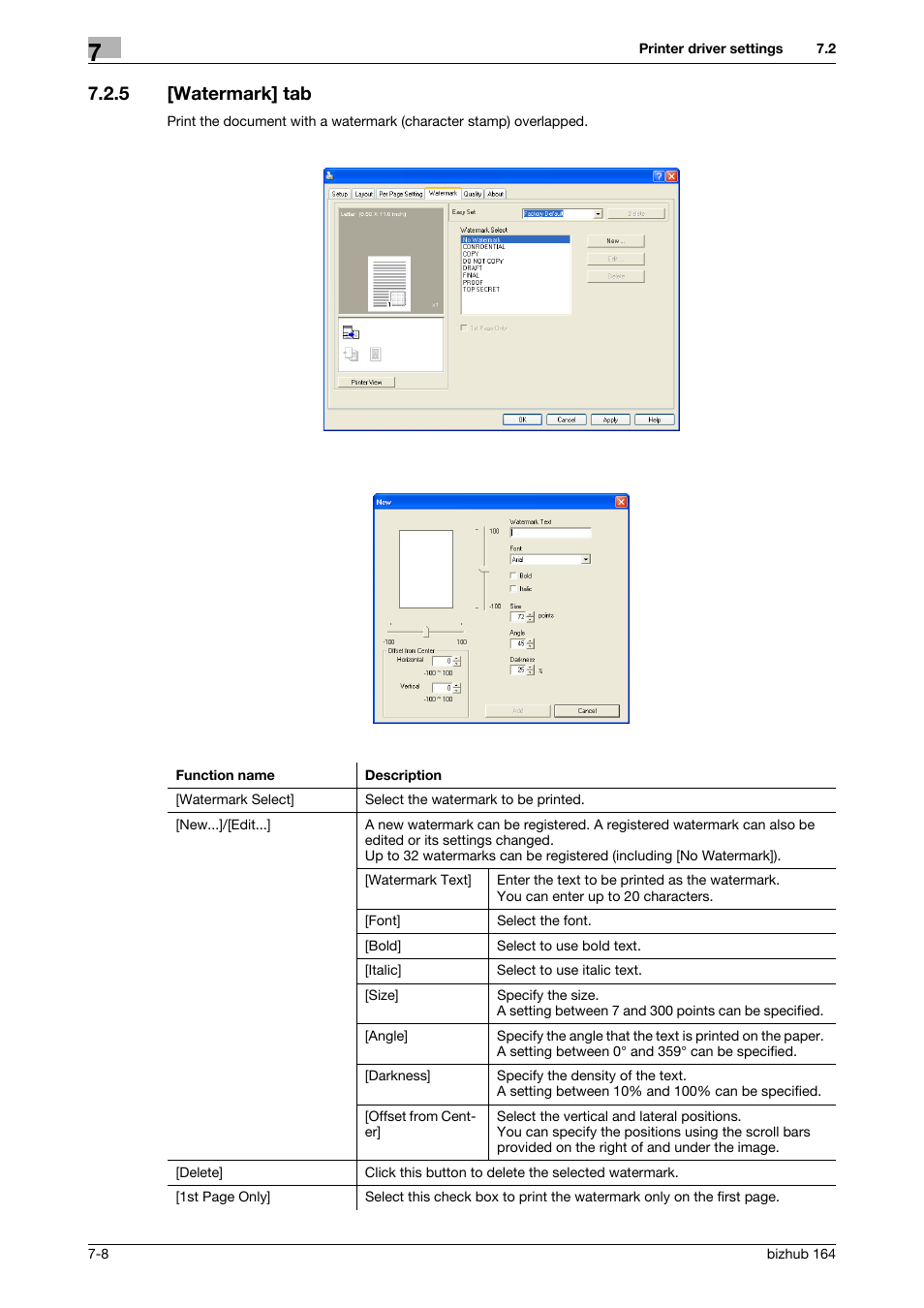 5 [watermark] tab, Watermark] tab -8 | Konica Minolta BIZHUB 164 User Manual | Page 80 / 138