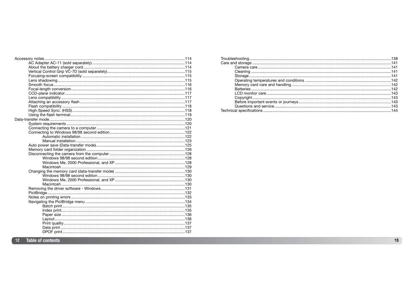 Konica Minolta DYNAX 7D User Manual | Page 7 / 74