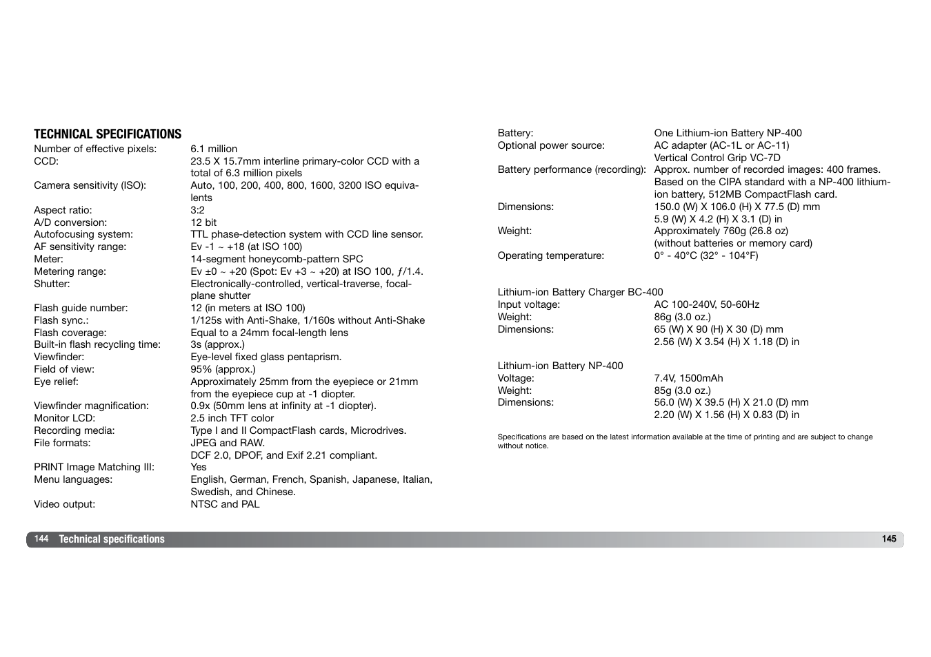 Konica Minolta DYNAX 7D User Manual | Page 73 / 74