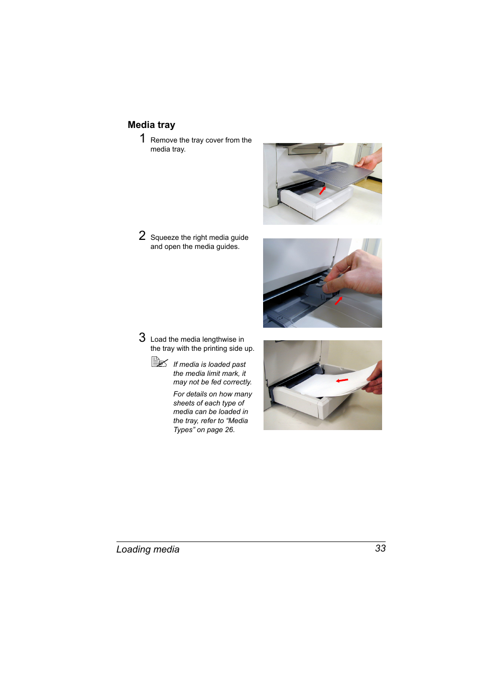 Media tray, Media tray 33 | Konica Minolta PagePro 1380 MF User Manual | Page 31 / 104