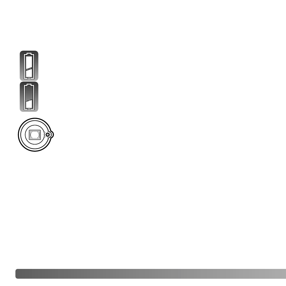 Battery-condition indicator, Auto power off | Konica Minolta DiMAGE G530 User Manual | Page 16 / 104