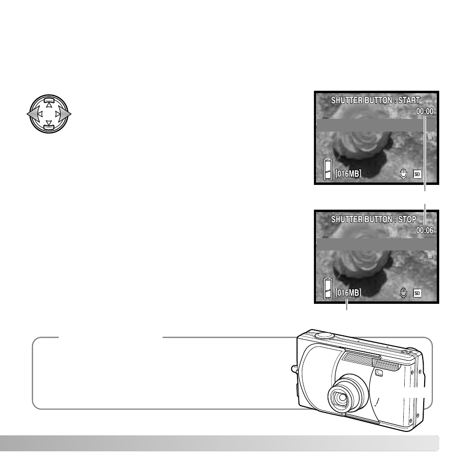 Audio caption, Recording tips | Konica Minolta DiMAGE G530 User Manual | Page 45 / 104