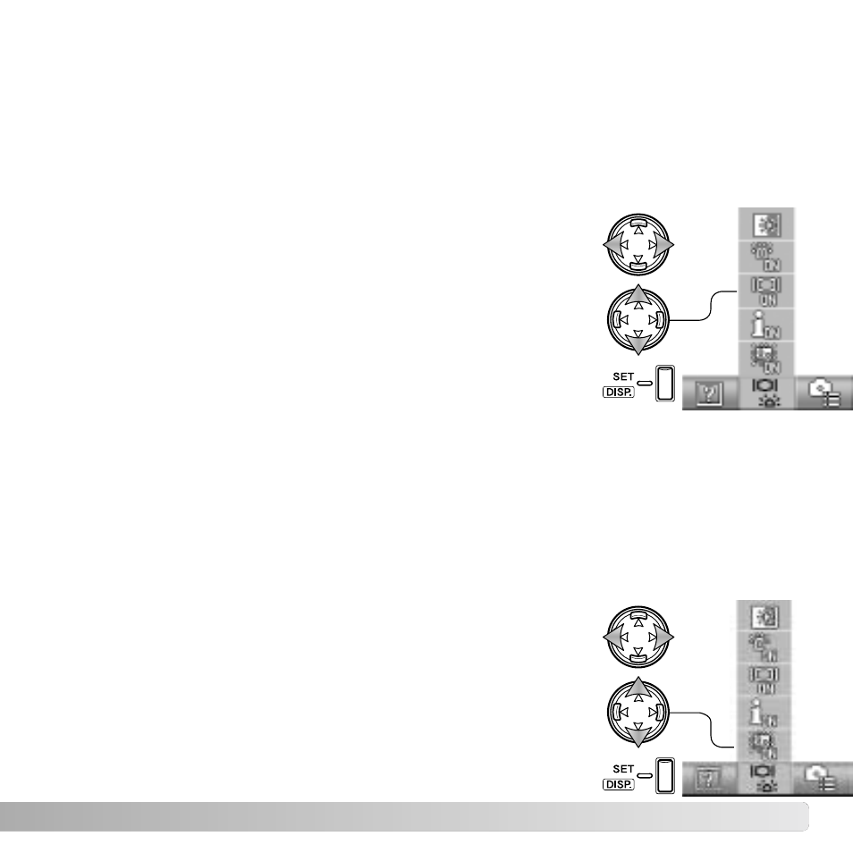 Monitor on/off, Instant playback | Konica Minolta DiMAGE G530 User Manual | Page 67 / 104