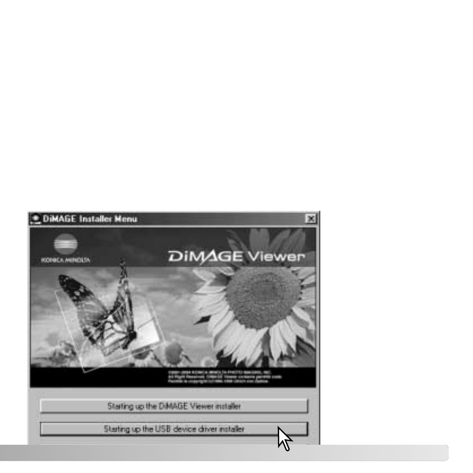 Connecting to windows 98 and 98 se, Automatic installation | Konica Minolta DiMAGE G530 User Manual | Page 85 / 104