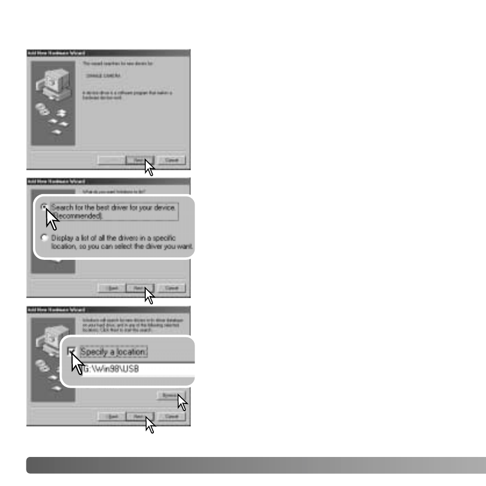 Manual installation | Konica Minolta DiMAGE G530 User Manual | Page 86 / 104