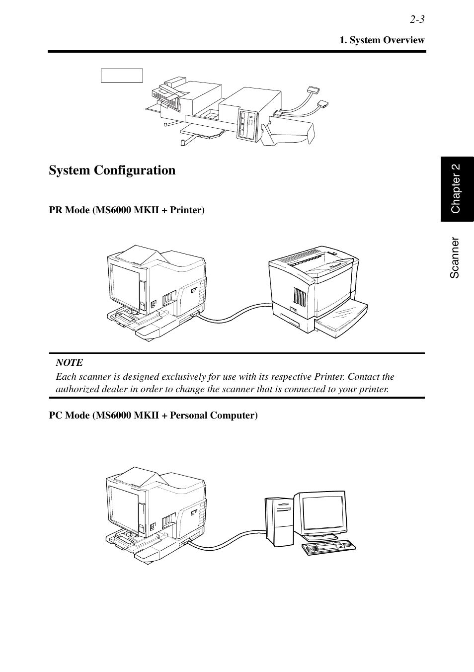 System configuration, System configuration -3 | Konica Minolta MS6000 MKII User Manual | Page 32 / 102
