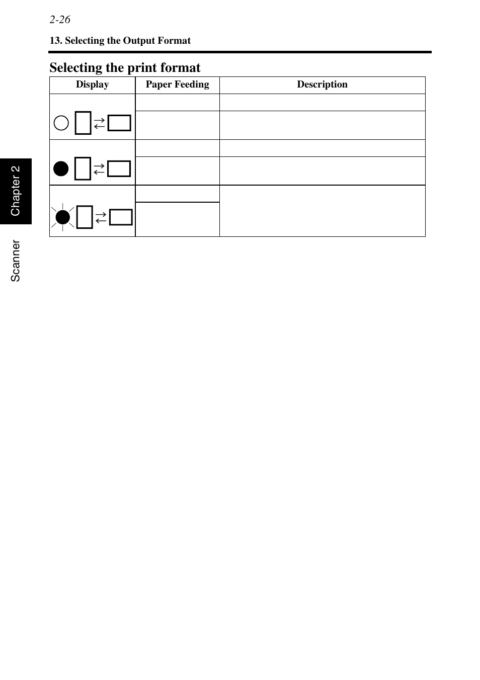 Selecting the print format, Selecting the print format -26 | Konica Minolta MS6000 MKII User Manual | Page 55 / 102