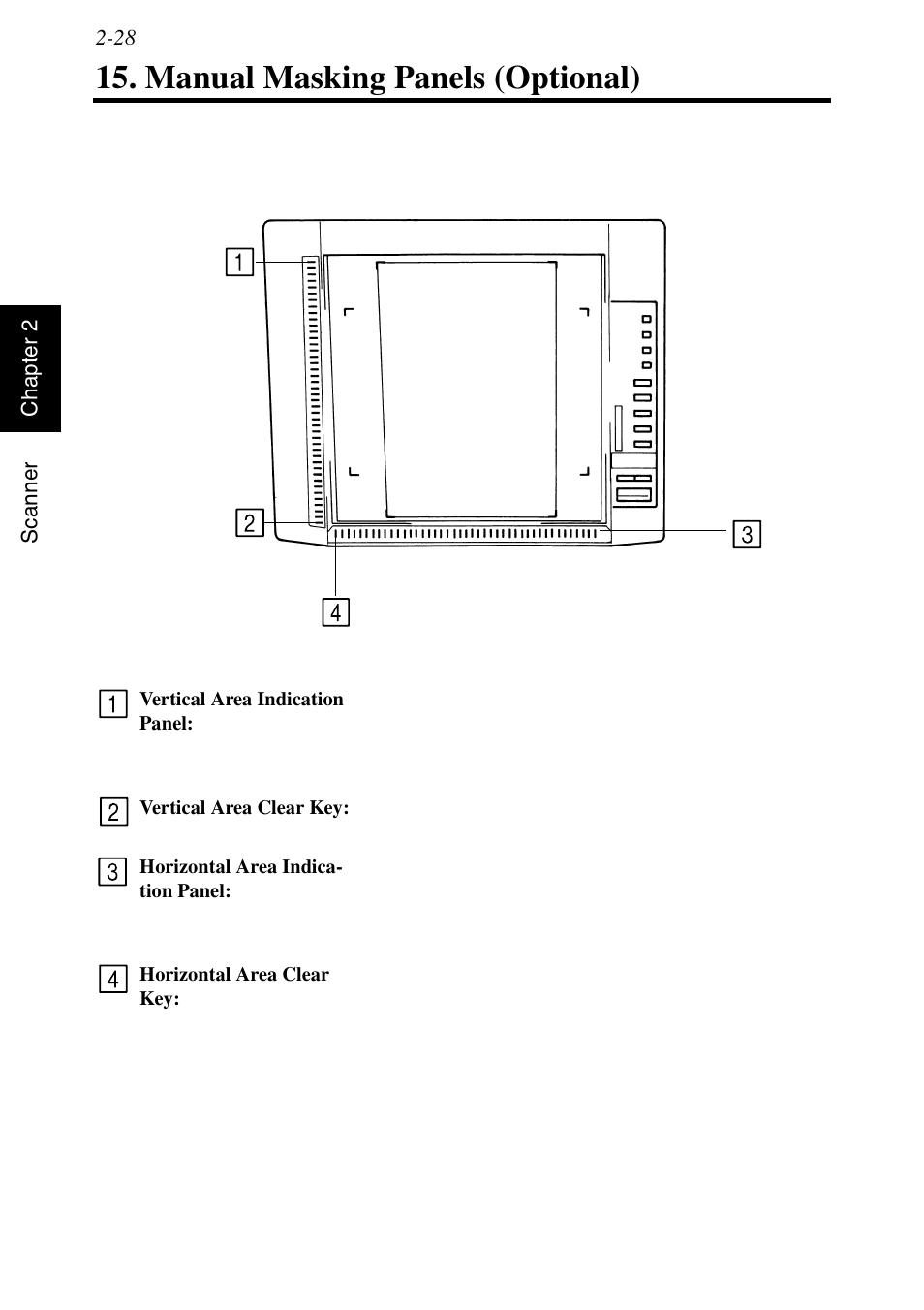 Manual masking panels (optional), Manual masking panels (optional) -28 | Konica Minolta MS6000 MKII User Manual | Page 57 / 102