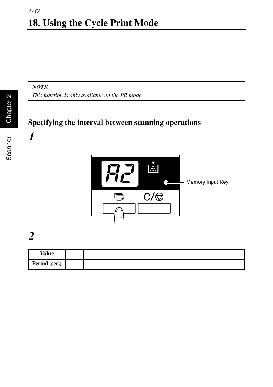 Using the cycle print mode, Using the cycle print mode -32 | Konica Minolta MS6000 MKII User Manual | Page 61 / 102