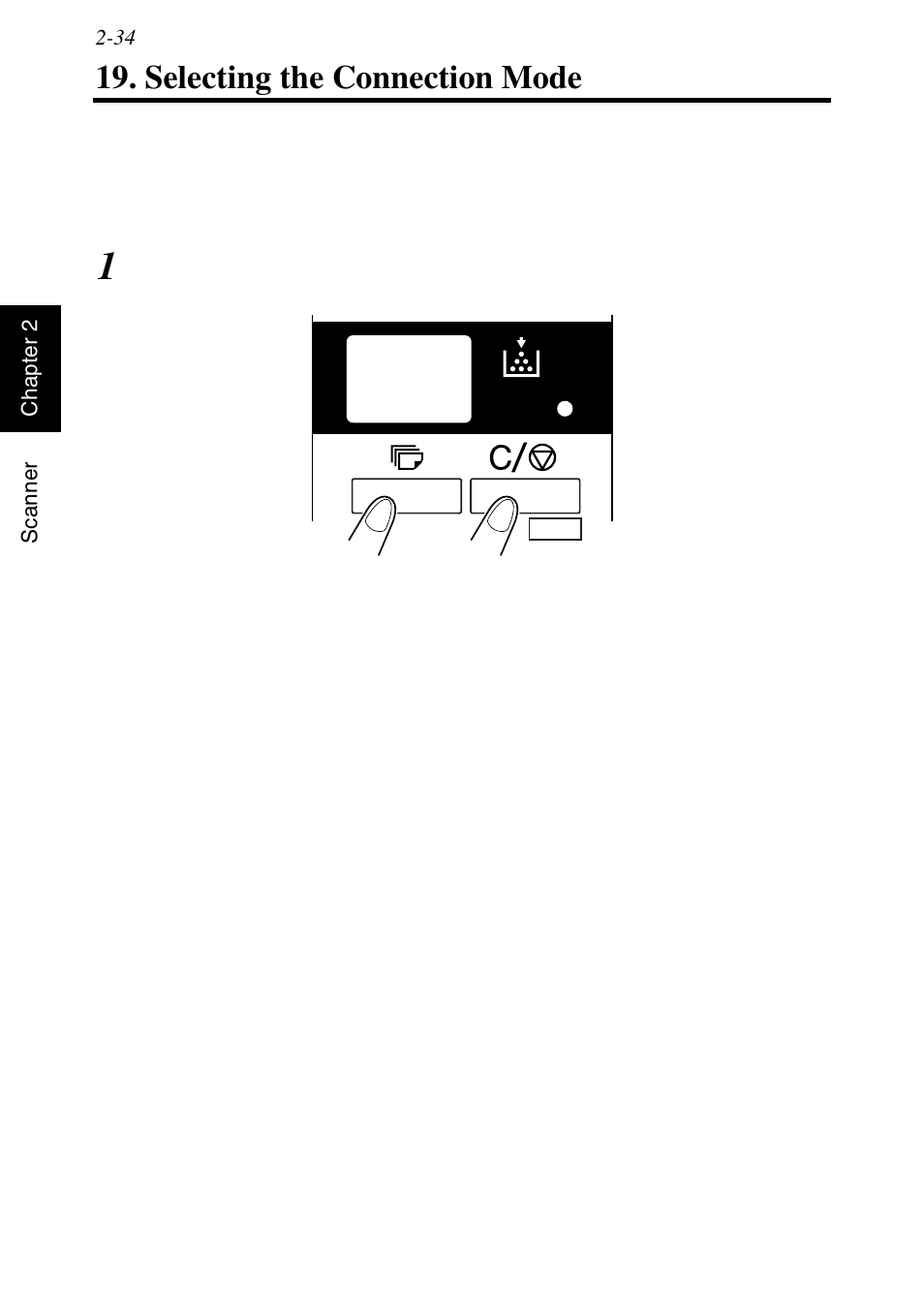 Selecting the connection mode, Selecting the connection mode -34 | Konica Minolta MS6000 MKII User Manual | Page 63 / 102
