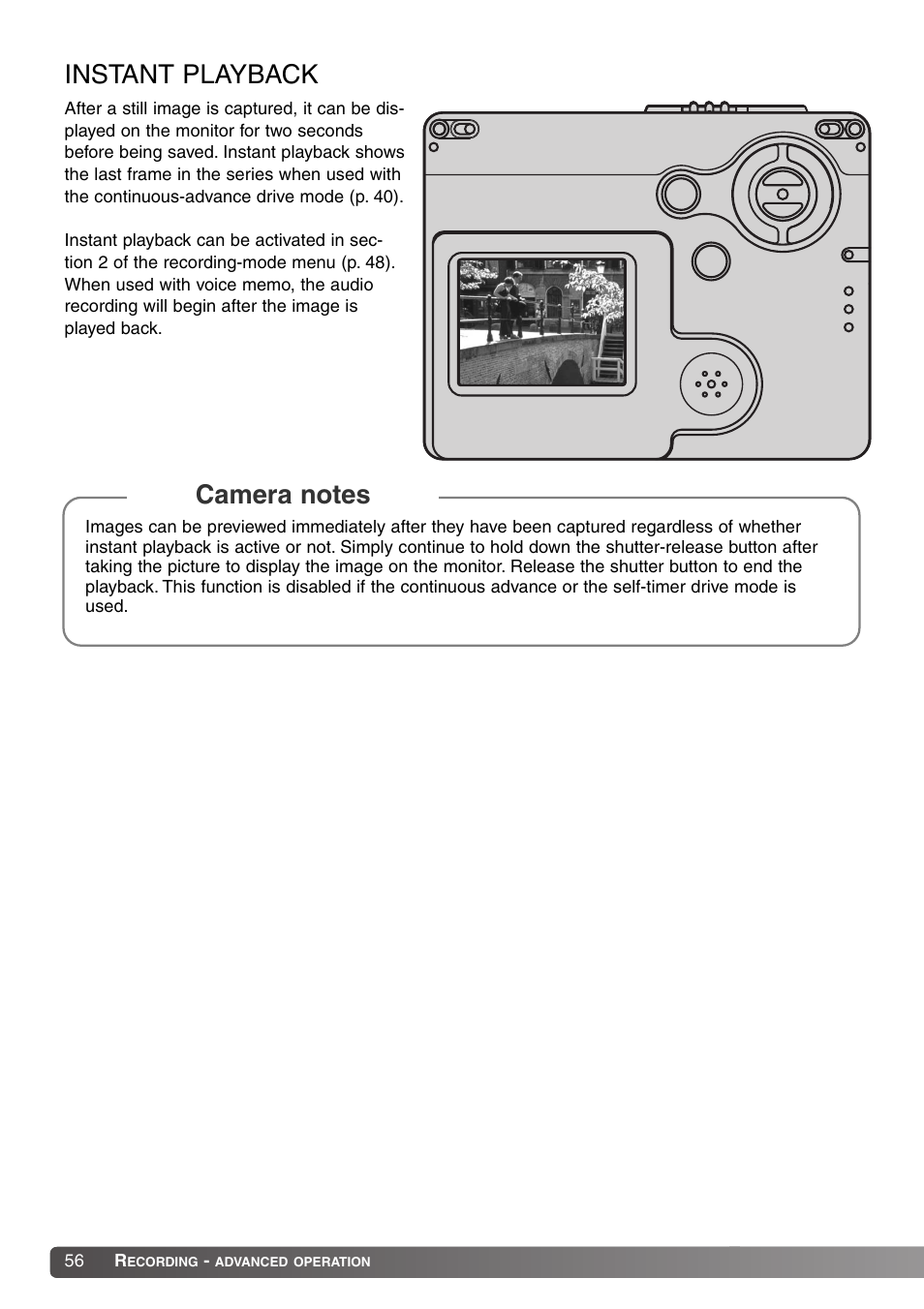 Instant playback | Konica Minolta Dimage X20 User Manual | Page 56 / 116