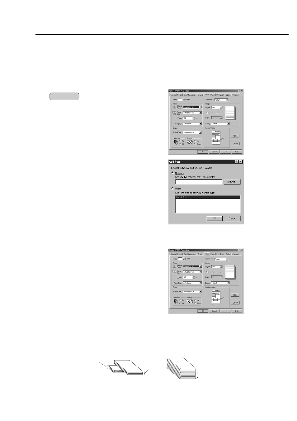 Alphabetic order, Chapter 3 printer driver | Konica Minolta IP-011 User Manual | Page 46 / 102