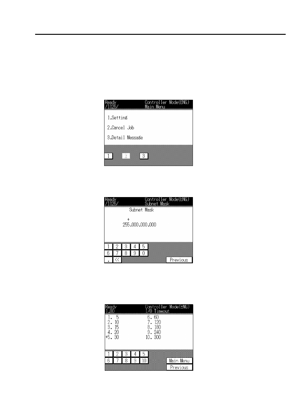How to enter settings on the lcd panel, Chapter 4 control panel setup | Konica Minolta IP-011 User Manual | Page 67 / 102