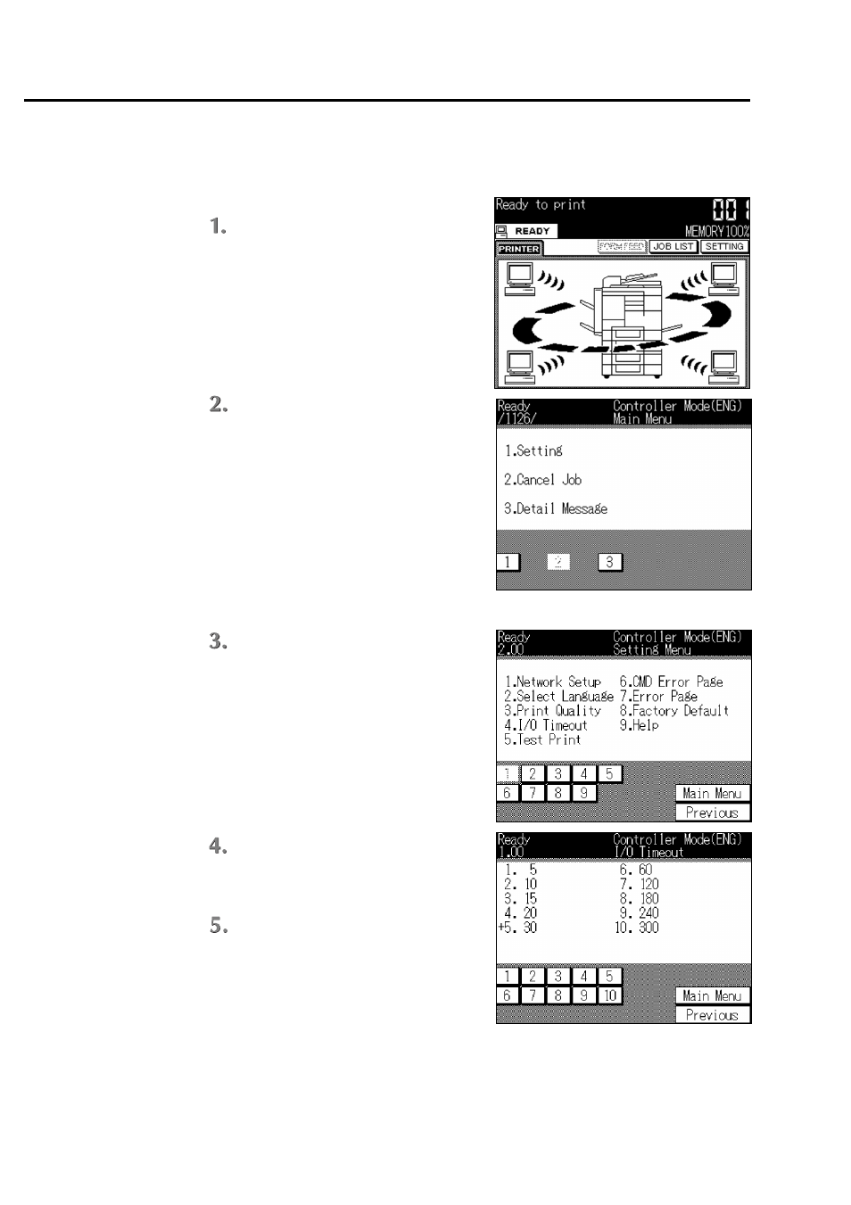 Procedures of the printer setting | Konica Minolta IP-011 User Manual | Page 70 / 102