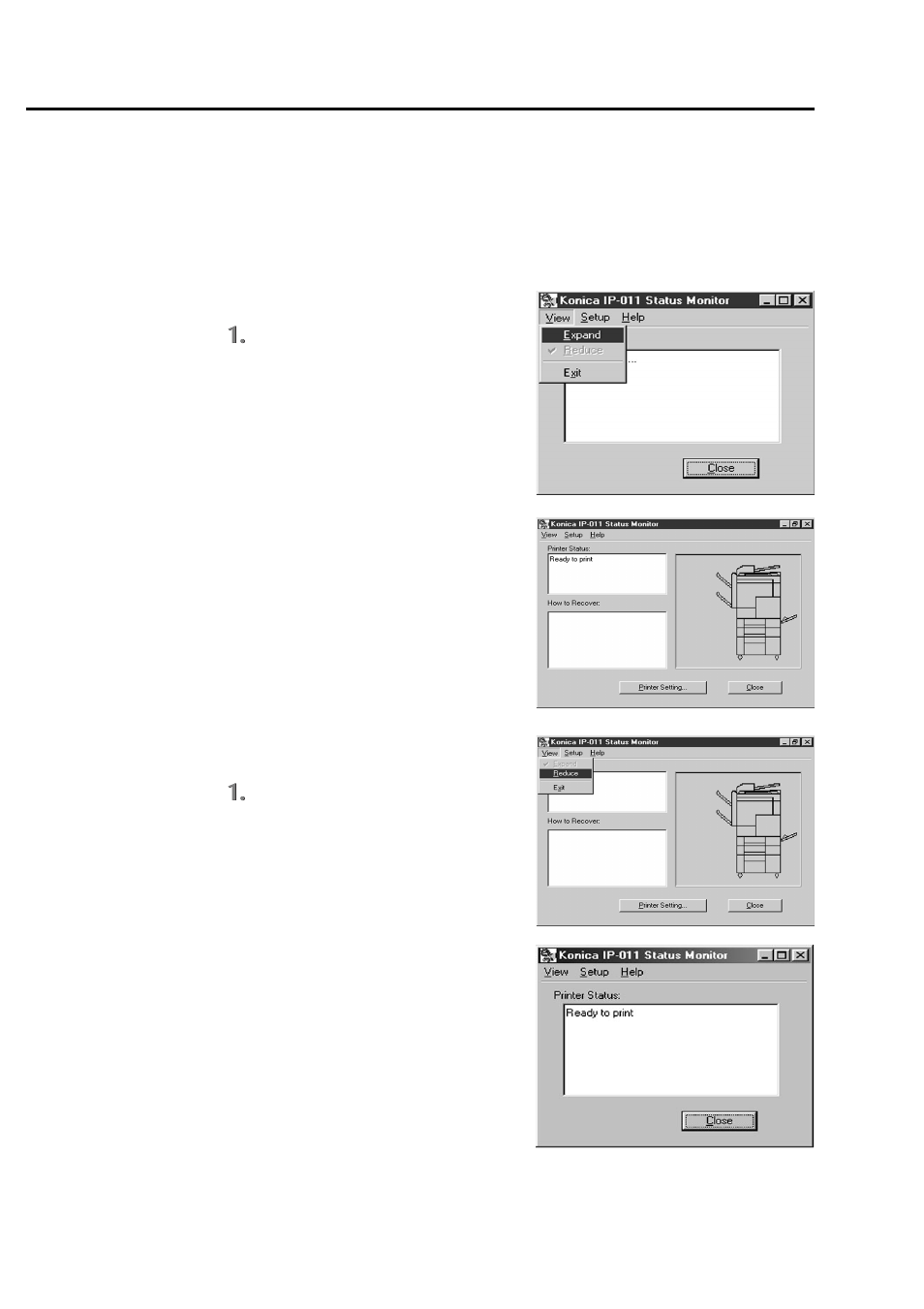 Display change | Konica Minolta IP-011 User Manual | Page 84 / 102
