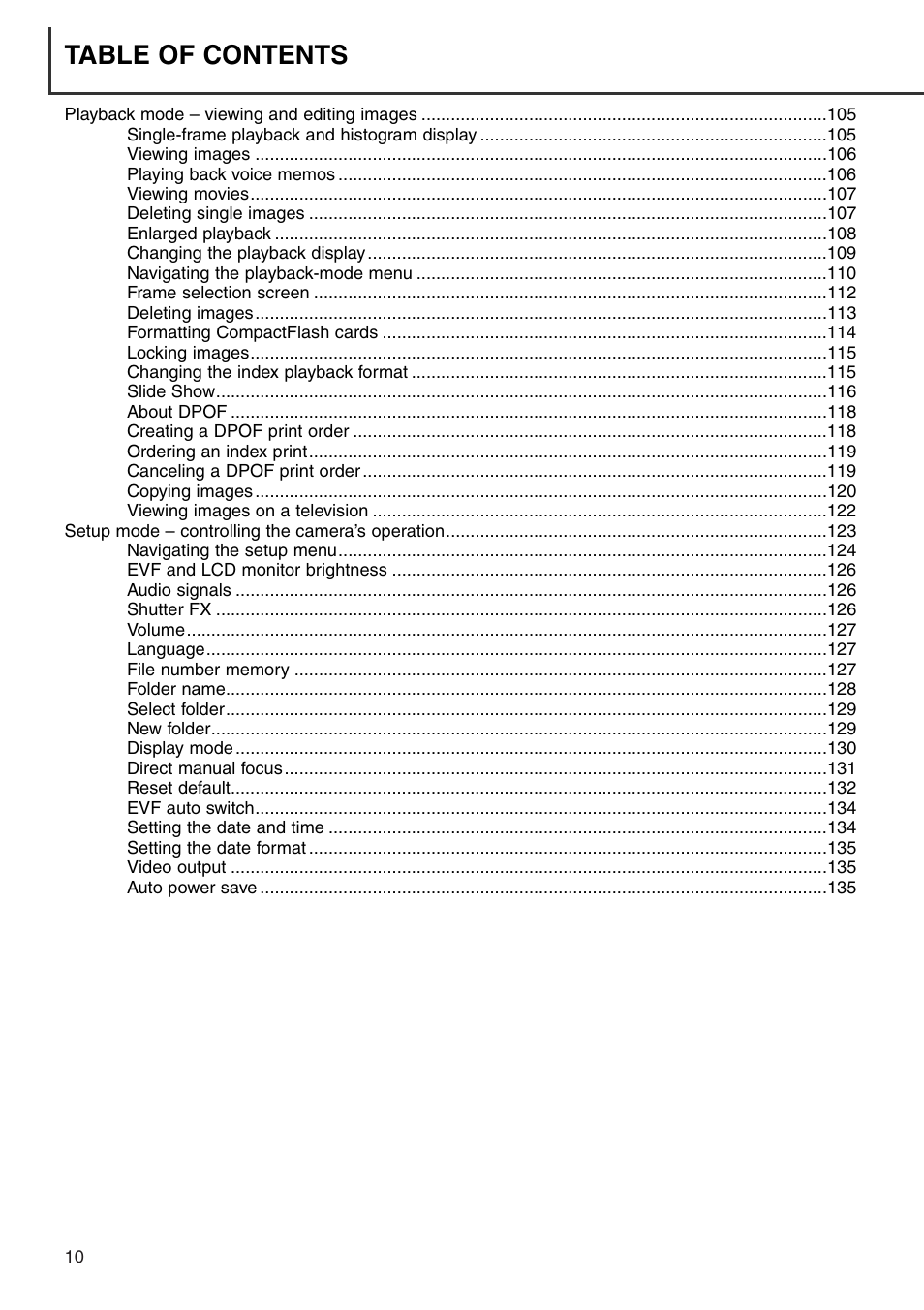Konica Minolta DiMAGE 7i User Manual | Page 10 / 164