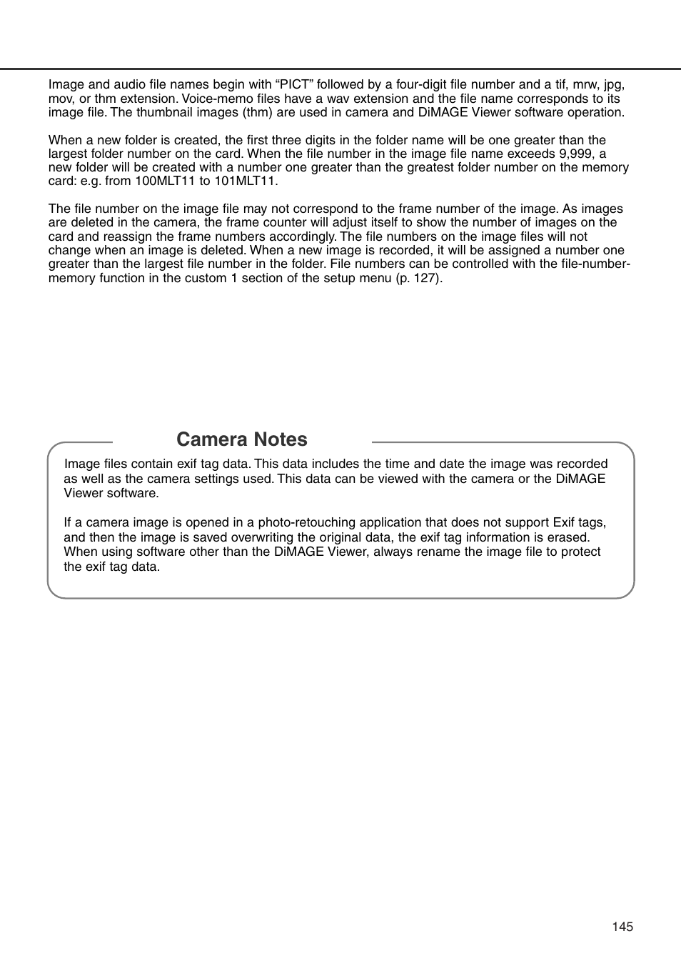 Konica Minolta DiMAGE 7i User Manual | Page 145 / 164