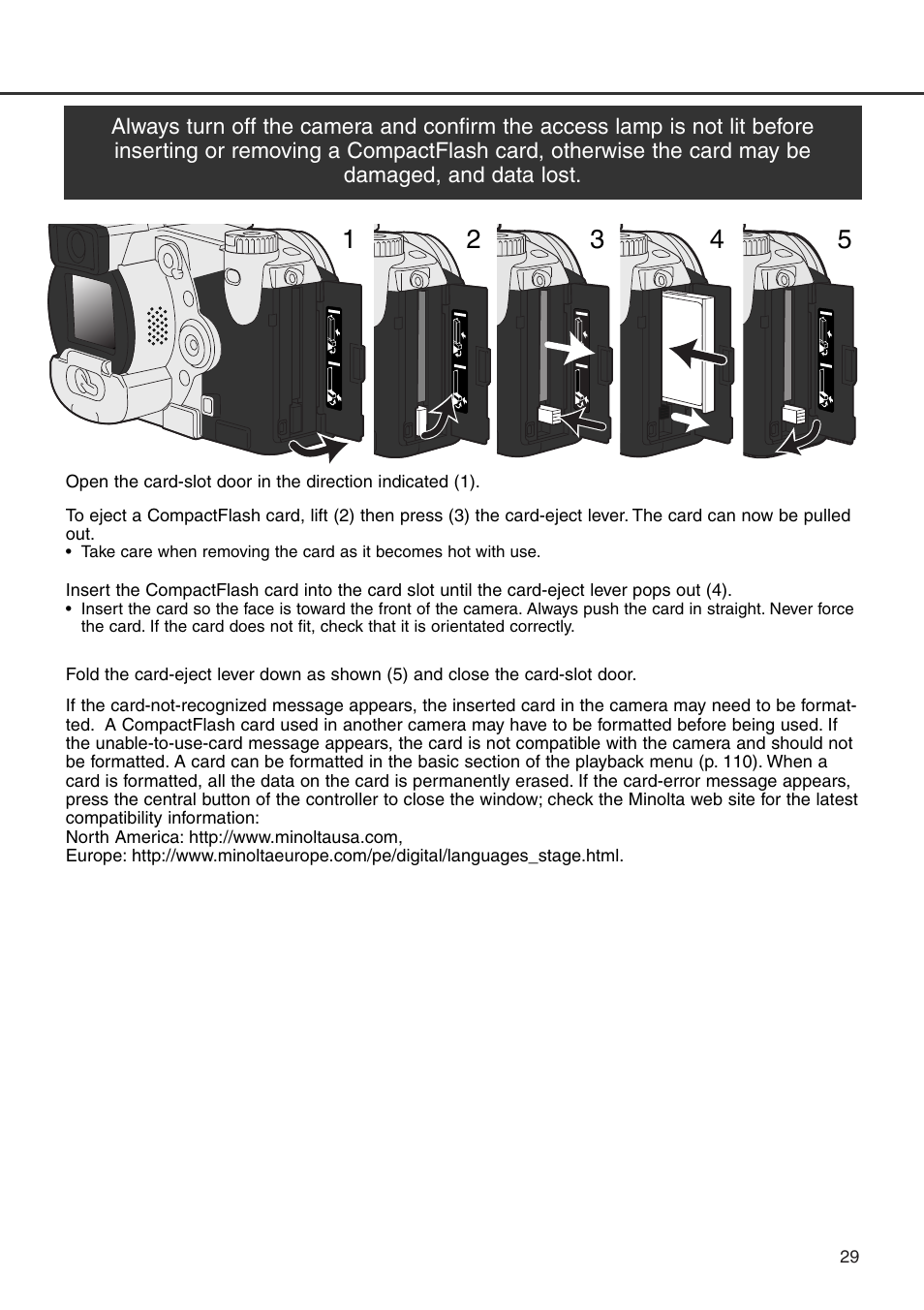Konica Minolta DiMAGE 7i User Manual | Page 29 / 164