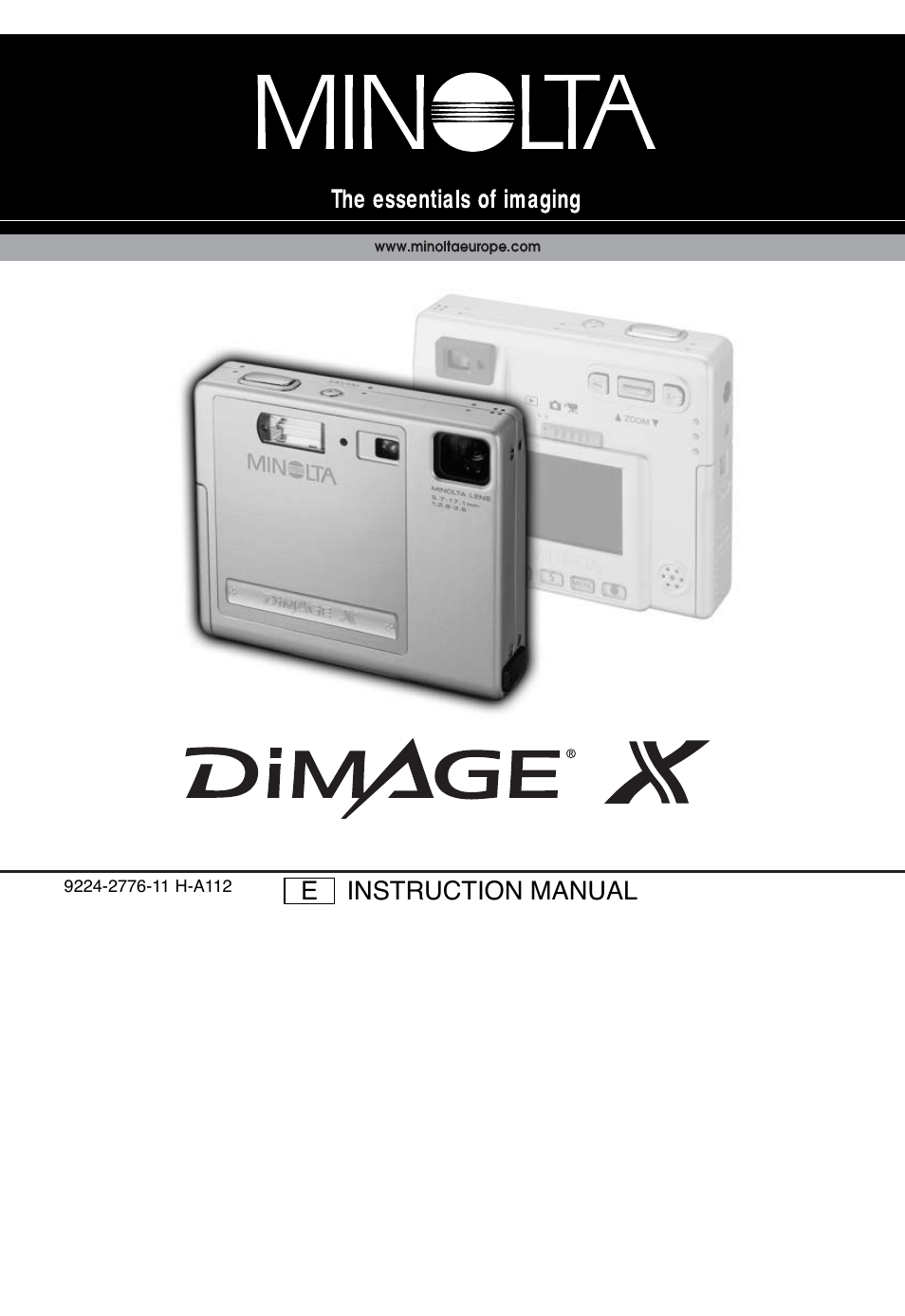 Konica Minolta DiMAGE X User Manual | 88 pages