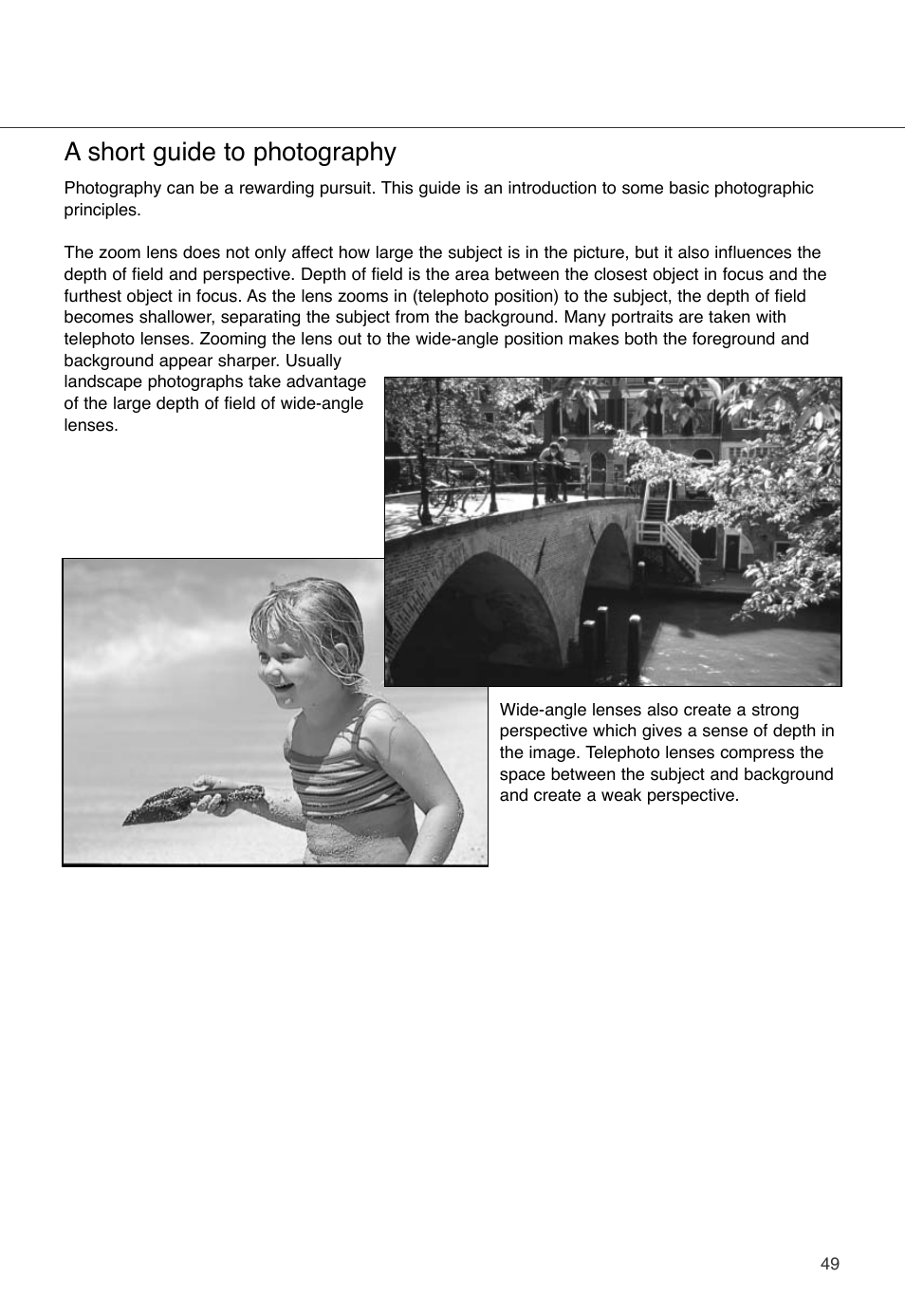 A short guide to photography | Konica Minolta DiMAGE X User Manual | Page 49 / 88