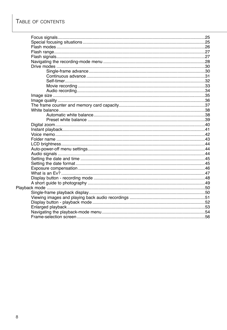 Konica Minolta DiMAGE X User Manual | Page 8 / 88