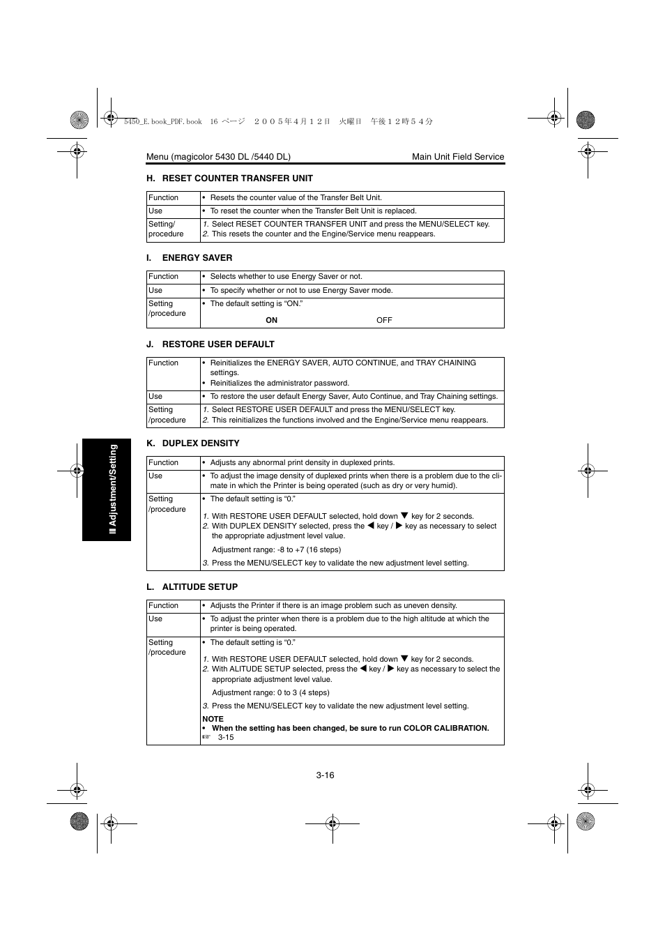 Konica Minolta Magicolor 5440 DL User Manual | Page 119 / 284