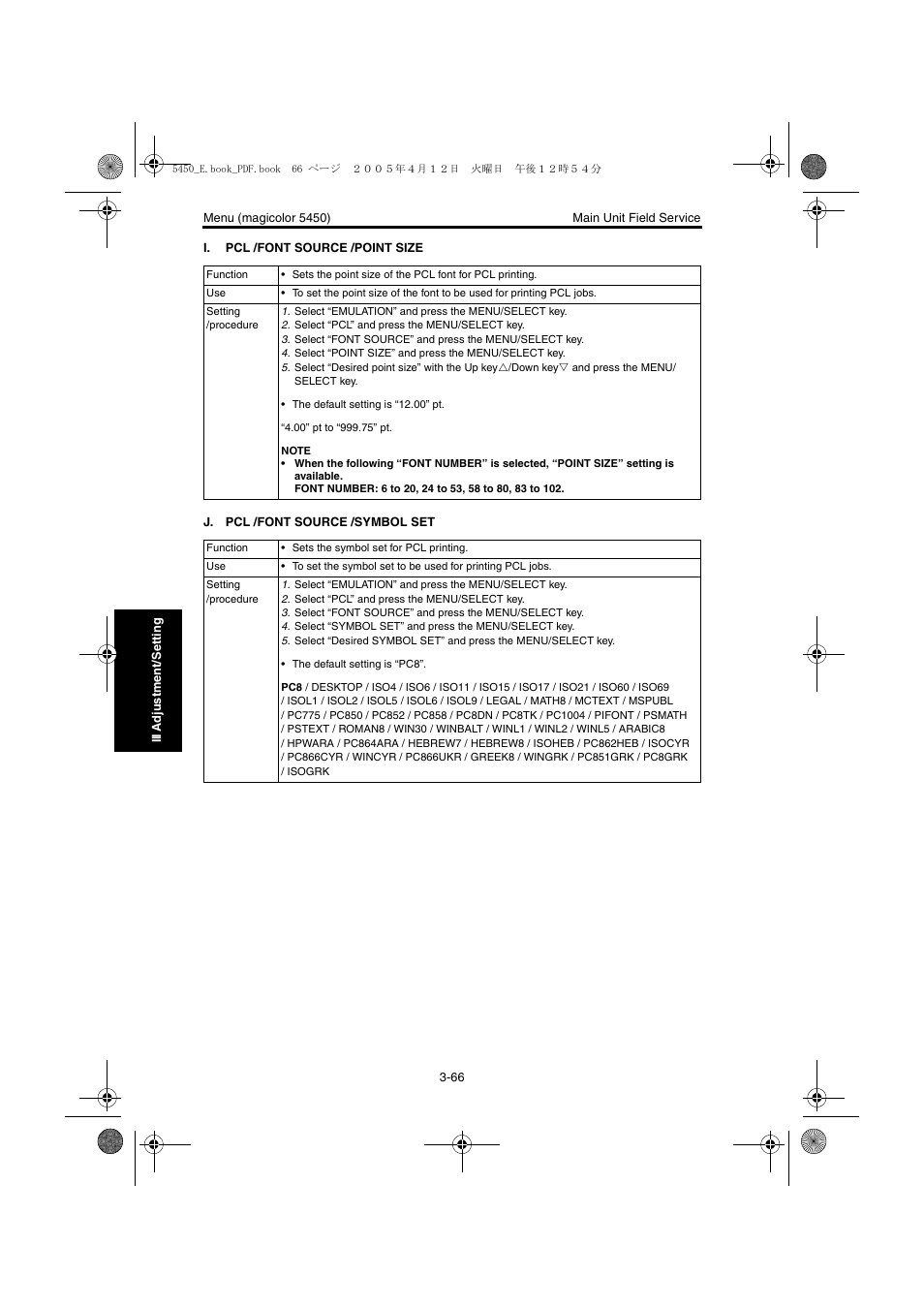 Konica Minolta Magicolor 5440 DL User Manual | Page 169 / 284