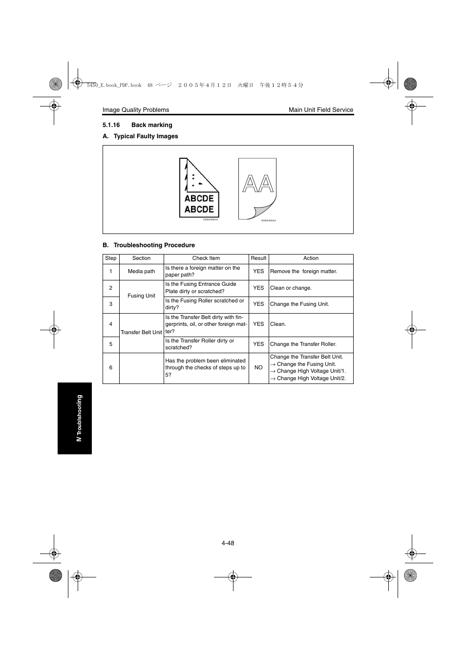 16 back marking, 16 back marking -48 | Konica Minolta Magicolor 5440 DL User Manual | Page 235 / 284