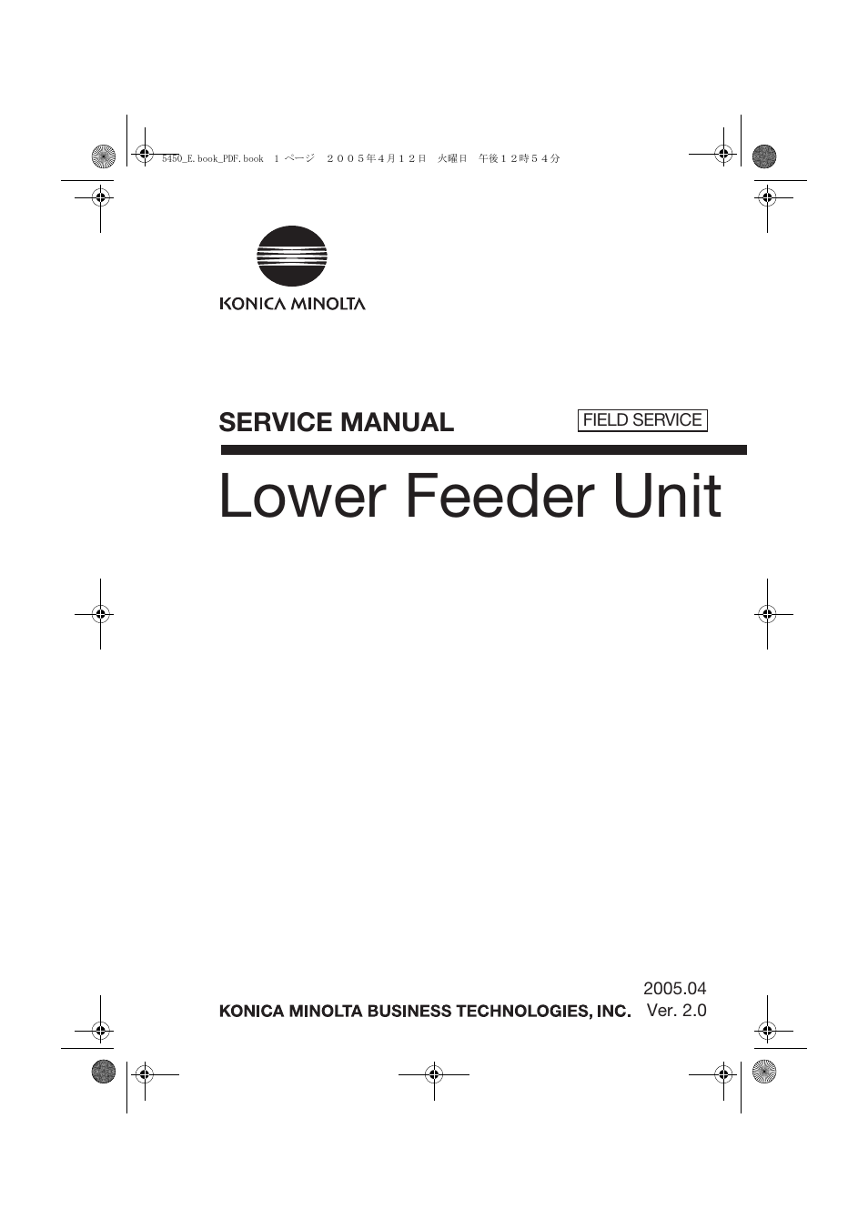 Lower feeder unit | Konica Minolta Magicolor 5440 DL User Manual | Page 245 / 284