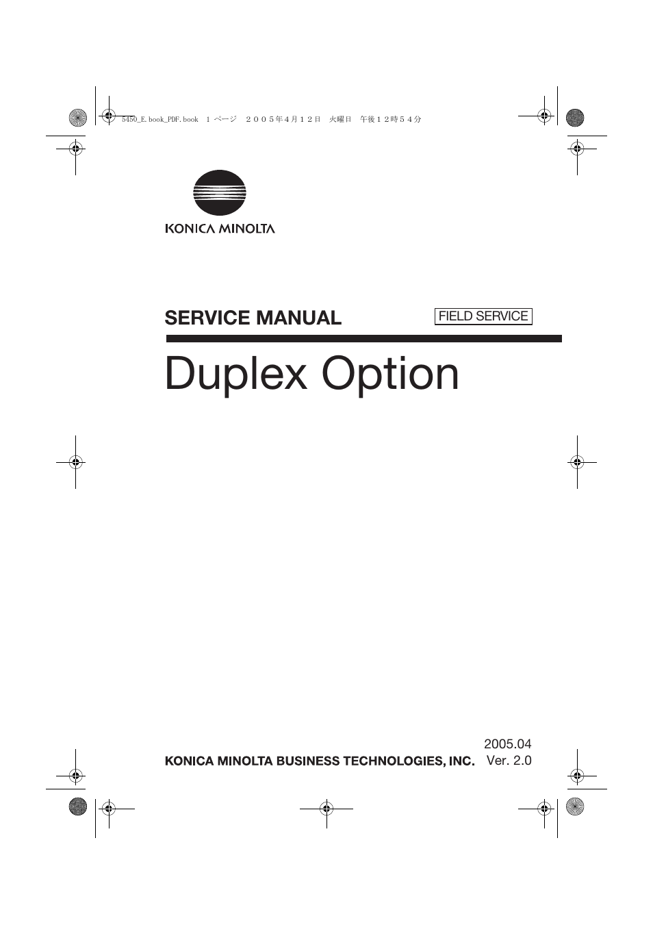 Duplex option | Konica Minolta Magicolor 5440 DL User Manual | Page 266 / 284