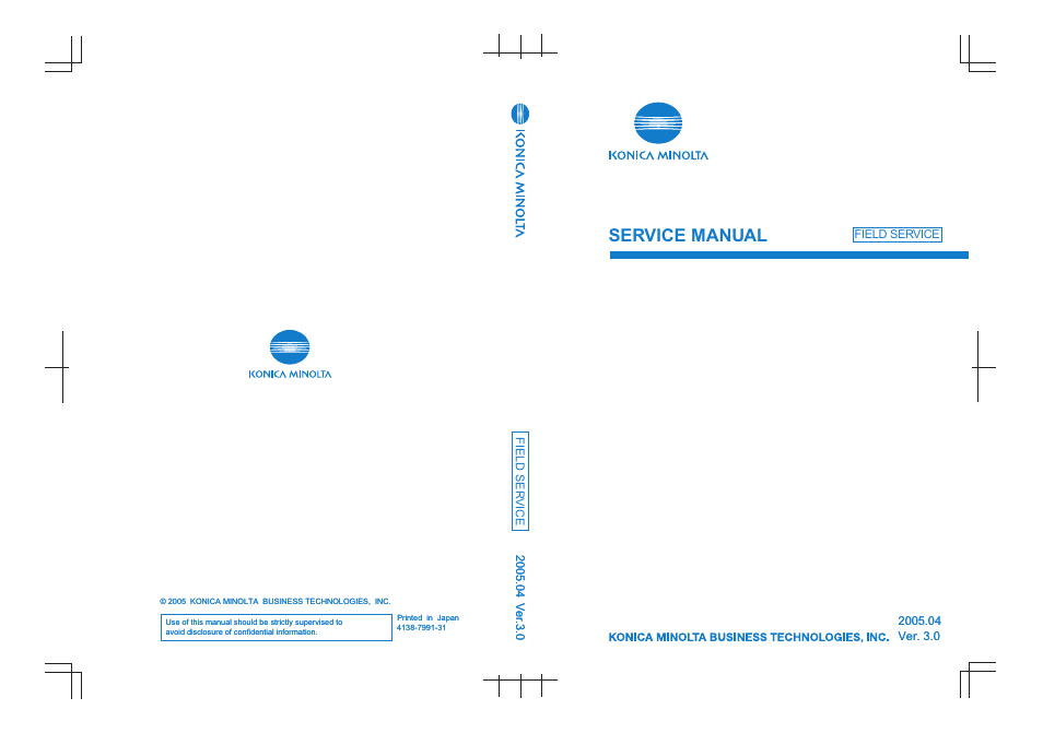 Service manual | Konica Minolta Magicolor 5440 DL User Manual | Page 284 / 284