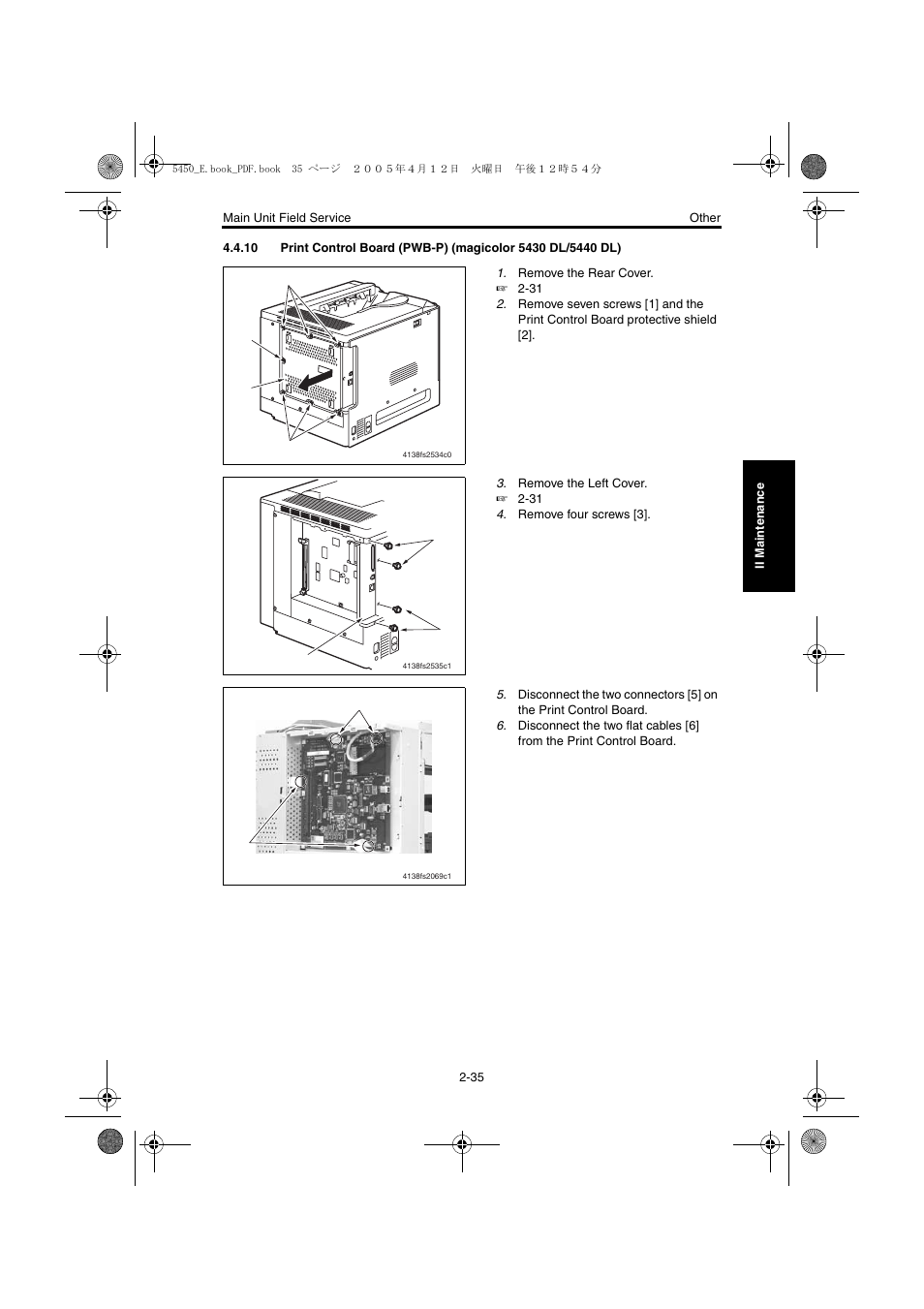 Konica Minolta Magicolor 5440 DL User Manual | Page 72 / 284