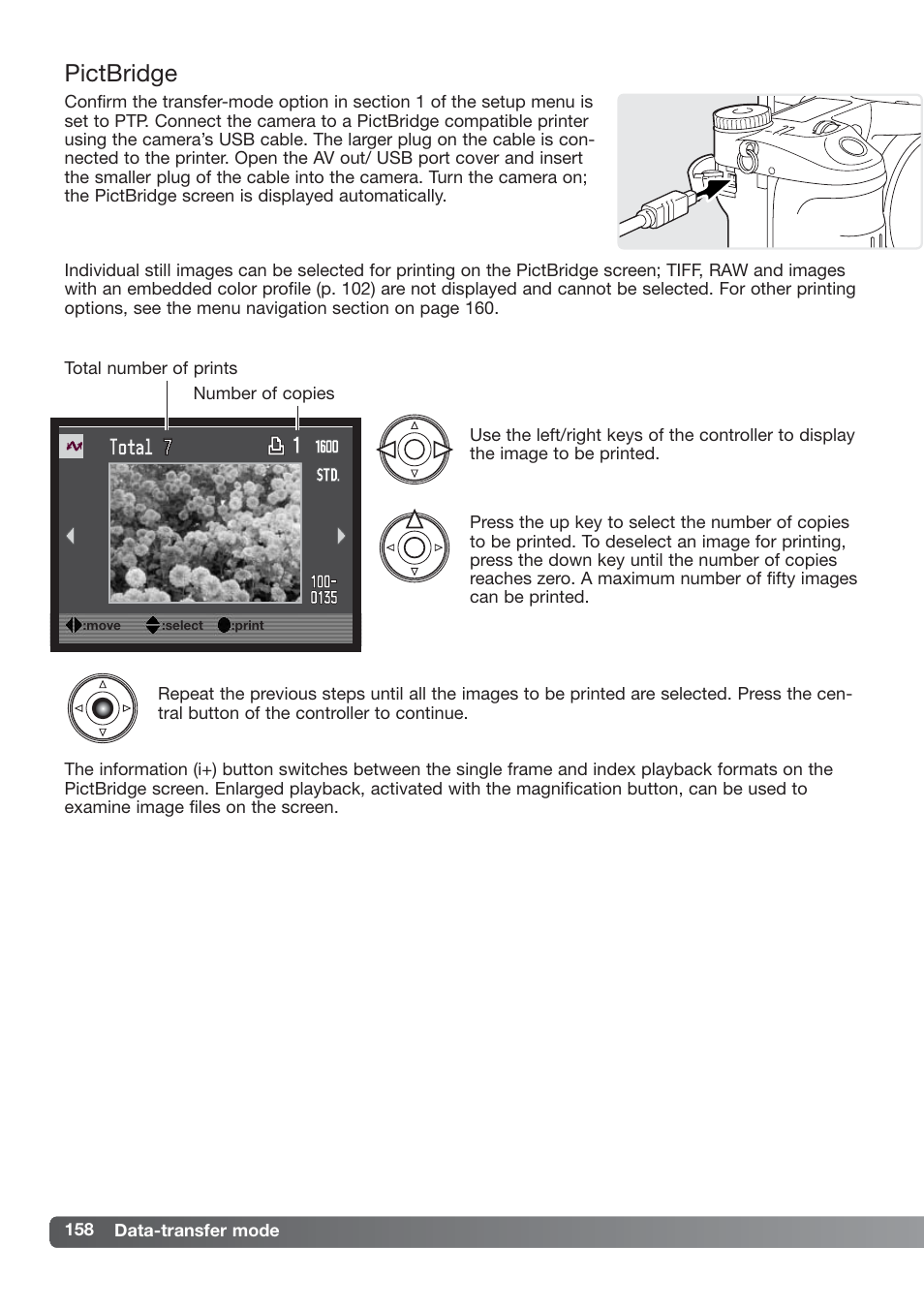 Pictbridge | Konica Minolta DiMAGE_A2 User Manual | Page 158 / 180