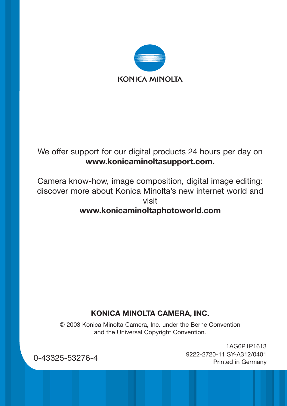 Konica Minolta DiMAGE_A2 User Manual | Page 180 / 180